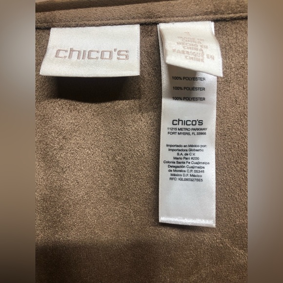 Chico’s faux suede double fringe western skirt - Picture 4 of 7